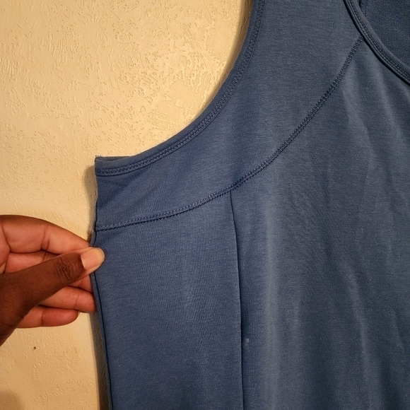 Susan Graver Weekend Sleeveless Blue Dress Size 1X - Picture 9 of 9